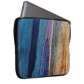 Blau-braune Lackoberfläche Laptopschutzhülle (Vorne Rechts)
