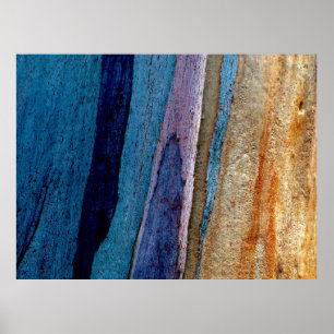Blau-braune Lackoberfläche Poster