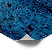 Blau-braune Lackoberfläche Poster (Ecke)