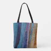 Blau-braune Lackoberfläche Tasche (Rückseite)