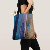 Blau-braune Lackoberfläche Tasche (Von Nahem)