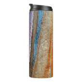 Blau-braune Lackoberfläche Thermosbecher (Nach rechts gedreht)