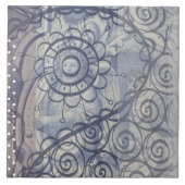 Blau-braunes Grau mit dem Stil eines "Engel Indust Fliese (Vorderseite)