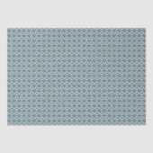 Blau-braunes Muster - Quilt-Muster Seidenpapier (Vorderseite)