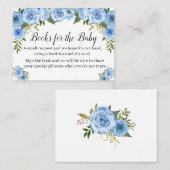 Blau Bringen Sie eine Babyduschkarte mit einem Buc Platzkarte (Vorne/Hinten)