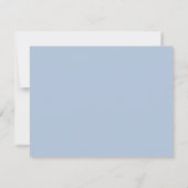 Blau | Business Note Card für einfache Farblogos Mitteilungskarte (Rückseite)