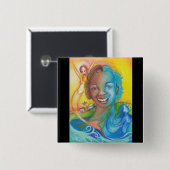 Blau Button (Vorne & Hinten)