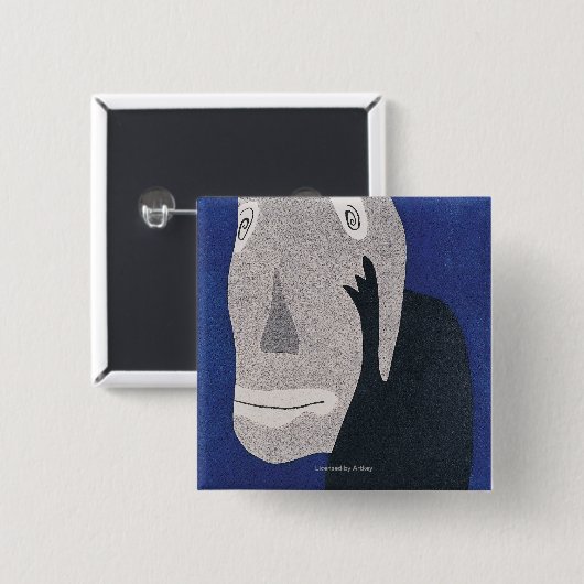 Blau Button (Vorne & Hinten)