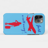 Blau Case-Mate iPhone Hülle (Rückseite (Horizontal))