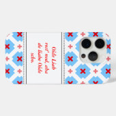 Blau Case-Mate iPhone Hülle (Rückseite (Horizontal))