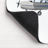 Blau Cessnas 172 Skyhawk Mousepad (Ecke)