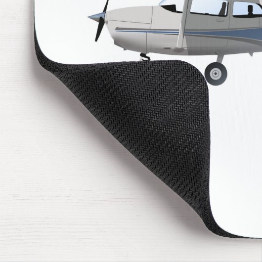 Blau Cessnas 172 Skyhawk Mousepad (Ecke)