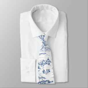 Blau Chattanoogas Toile Krawatte
