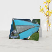 Blau Chevy Gruß-Karte 1957 Karte (Gelbe Blume)