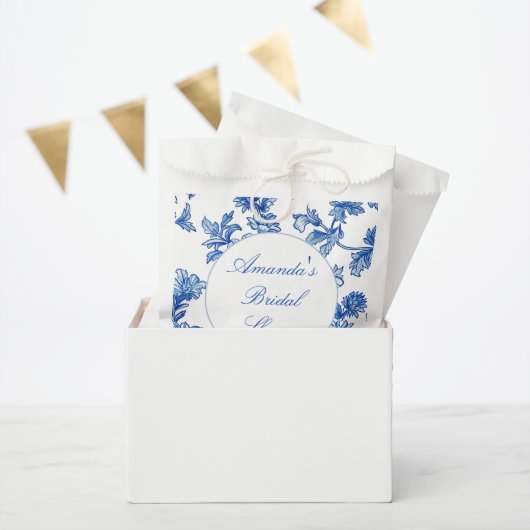 Blau-Chinoiserie-Brautparty Geschenktütchen (Party)