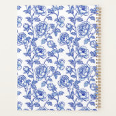 Blau-Chinoiserie-Rose Planer (Rückseite)