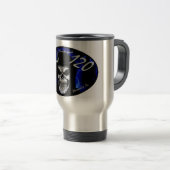 Blau Club120 Reisebecher (VorderseiteRechts)
