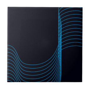 Blau, cool, modern, trendig, schlicht und kurvenre fliese