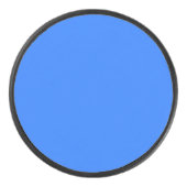 Blau (Crayola) (Vollfarbe) Eishockey Puck (Vorderseite)