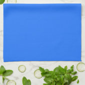 Blau (Crayola) (Vollfarbe) Geschirrtuch (Gefaltet)