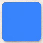 Blau (Crayola) (Vollfarbe) Getränkeuntersetzer (Vorderseite)