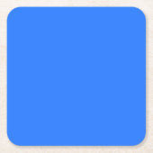 Blau (Crayola) (Vollfarbe) Rechteckiger Pappuntersetzer (Vorderseite)