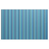 Blau, Cyan, hellgelb und schwarz farbiges Muster Stoff (Yard (91,4 cm))