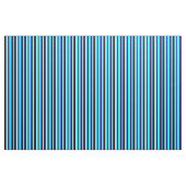 Blau, Cyan, hellgelb und schwarz farbiges Muster Stoff (Fat Quarter (45,7 x 55,9 cm))