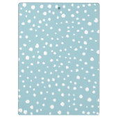 Blau-Dalmatiner-Punkte, Dalmatiner-Punkte, gepunkt Klemmbrett (Rückseite)