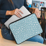 Blau-Dalmatiner-Punkte, Dalmatiner-Punkte, gepunkt Laptopschutzhülle<br><div class="desc">Niedliche,  lustige und bezaubernde dalmatinische Flecken in Blau und Weiß. Moderne und trendige Geschenke,  perfekt für dalmatinische Liebhaber in Ihrem Leben.</div>