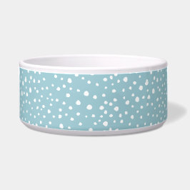 Blau-Dalmatiner-Punkte, Dalmatiner-Punkte, gepunkt Napf