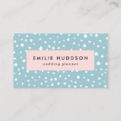 Blau-Dalmatiner-Punkte, Dalmatiner-Punkte, gepunkt Visitenkarte (Vorderseite)