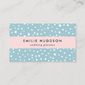Blau-Dalmatiner-Punkte, Dalmatiner-Punkte, gepunkt Visitenkarte (Vorderseite)
