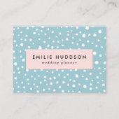 Blau-Dalmatiner-Punkte, Dalmatiner-Punkte, gepunkt Visitenkarte (Vorderseite)