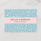 Blau-Dalmatiner-Punkte, Dalmatiner-Punkte, gepunkt Visitenkarte (Vorderseite)