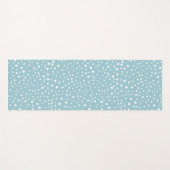 Blau-Dalmatiner-Punkte, Dalmatiner-Punkte, gepunkt Yogamatte (Vorderseite (Horizontal))