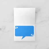 Blau dankt Ihnen Karten (Innenseite)