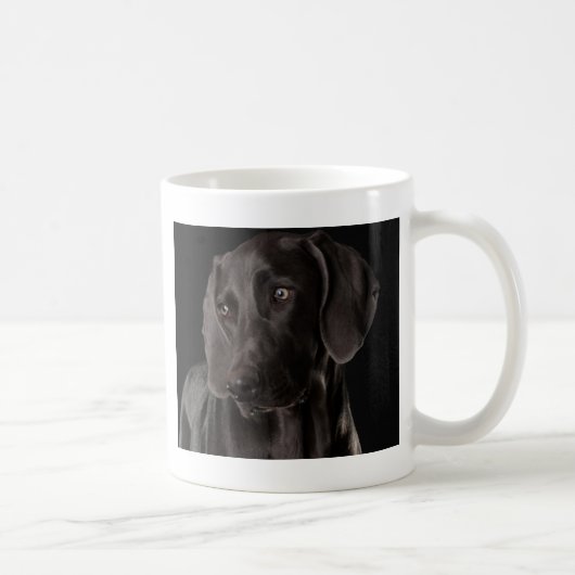 Blau das Weimaraner Kaffeetasse (Rechts)