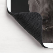 Blau das Weimaraner Mousepad (Ecke)