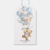 Blau, das wir frühzeitig auf die moderne Baby Boy Geschenkanhänger (Vorderseite)