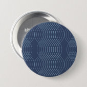 Blau, dekorativ, einfach, modern, trendige und gew button (Vorne & Hinten)