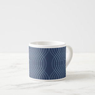 Blau, dekorativ, einfach, modern, trendige und gew espressotasse