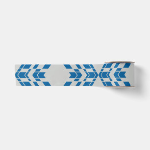 Blau, dekorativ, modern, trendig, cool geometrisch satinband