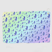 Blau, Delphin, Fisch, Natur, Wasser, Design, Golfhandtuch (Horizontal)