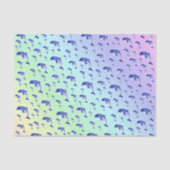 Blau, Delphin, Fisch, Natur, Wasser, Design, Seidenpapier (Vorderseite)