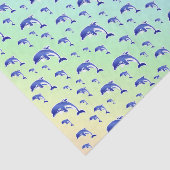 Blau, Delphin, Fisch, Natur, Wasser, Design, Seidenpapier (Ausschnitt)
