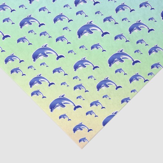 Blau, Delphin, Fisch, Natur, Wasser, Design, Seidenpapier (Ausschnitt)