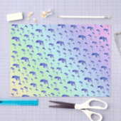 Blau, Delphin, Fisch, Natur, Wasser, Design, Seidenpapier (Handwerk)