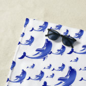 Blau, Delphin, Fisch, Natur, Wasser, Design, Strandtuch (Beispiel)
