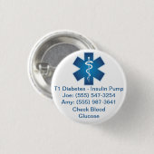 Blau der benutzerdefinierten Warntaste Button (Vorne & Hinten)